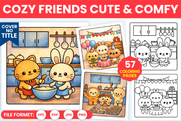 Cozy Friends Cute & Comfy Coloring Pages: A Designer's Guide