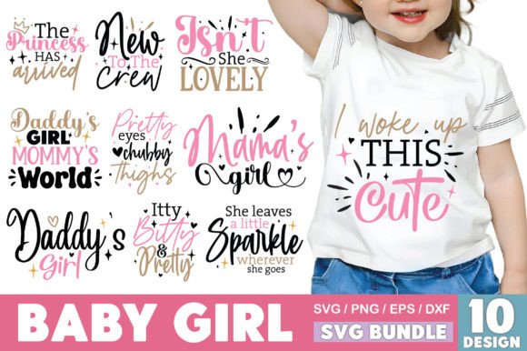 Creative Versatility with the Baby Girl SVG Bundle