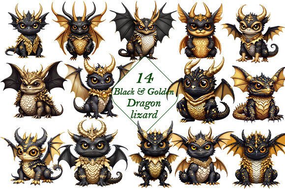 Cute Black & Golden Dragon Sublimation: A Designer's Secret Weapon