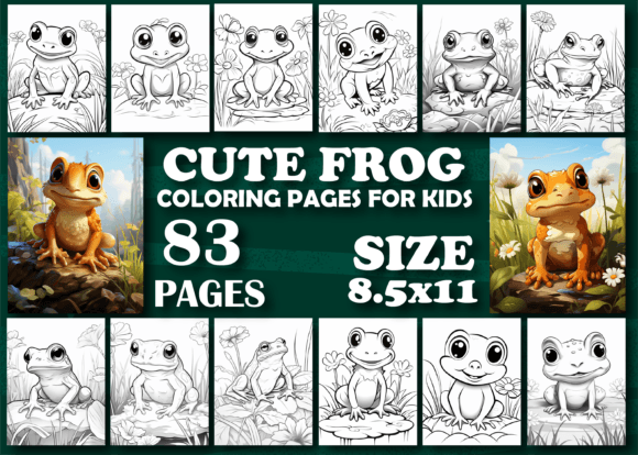 Cute Frog Coloring Book for Kids: Creative Play & Design Ideas