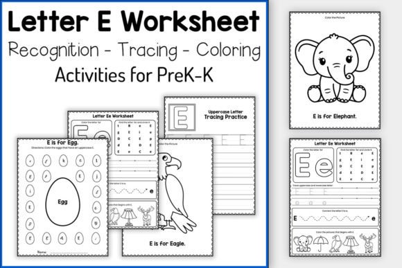 Explore & Excel: Letter E Worksheets for Preschool