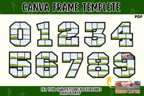 Sport Number Canva Frames: Dynamic Templates for Modern Designs