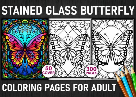 Stained Glass Butterfly Coloring Pages: A Creative Sanctuary for Adults